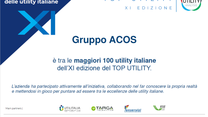 Acos tra le prime 100 utility italiane