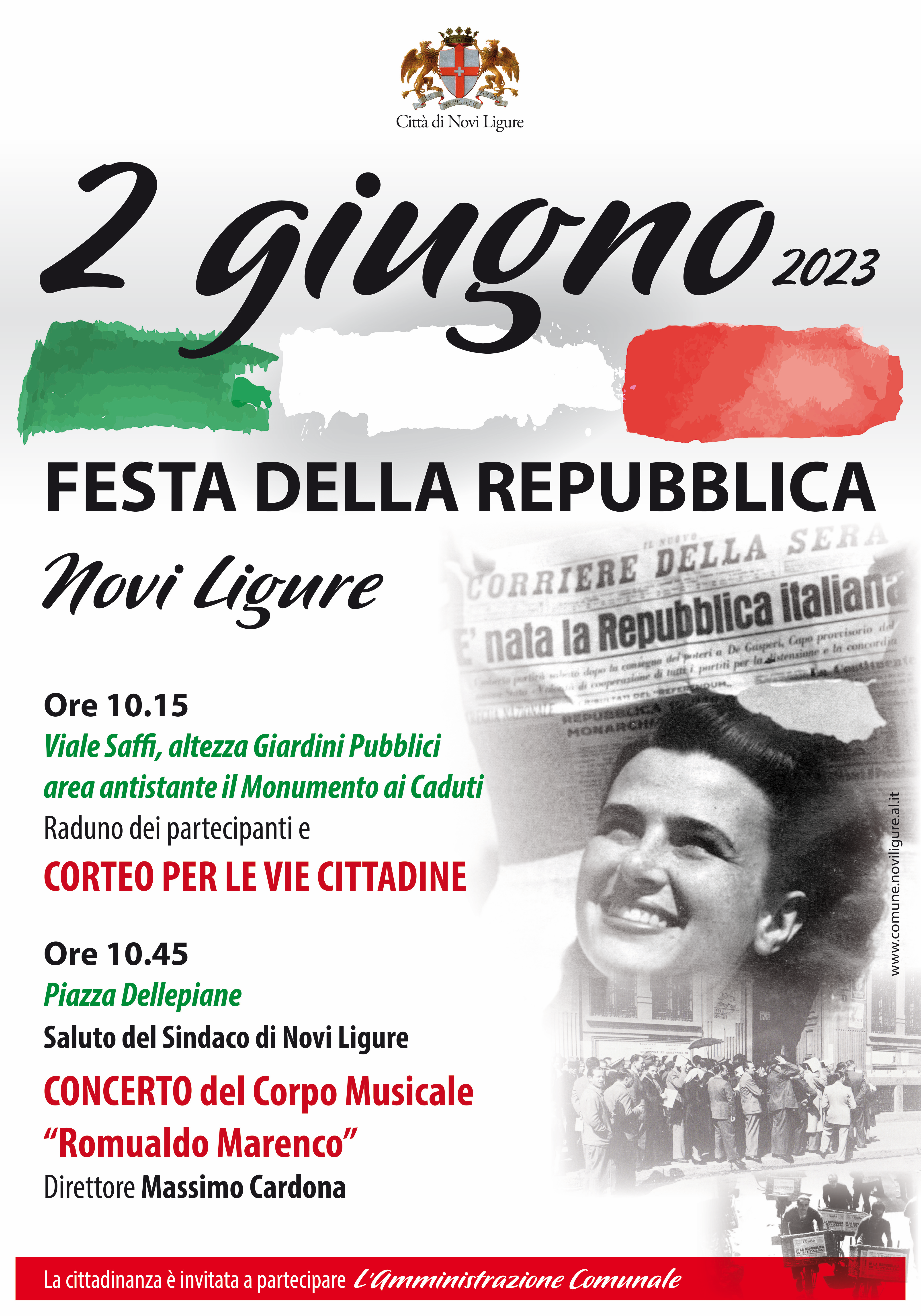 Domani il concerto della Repubblica