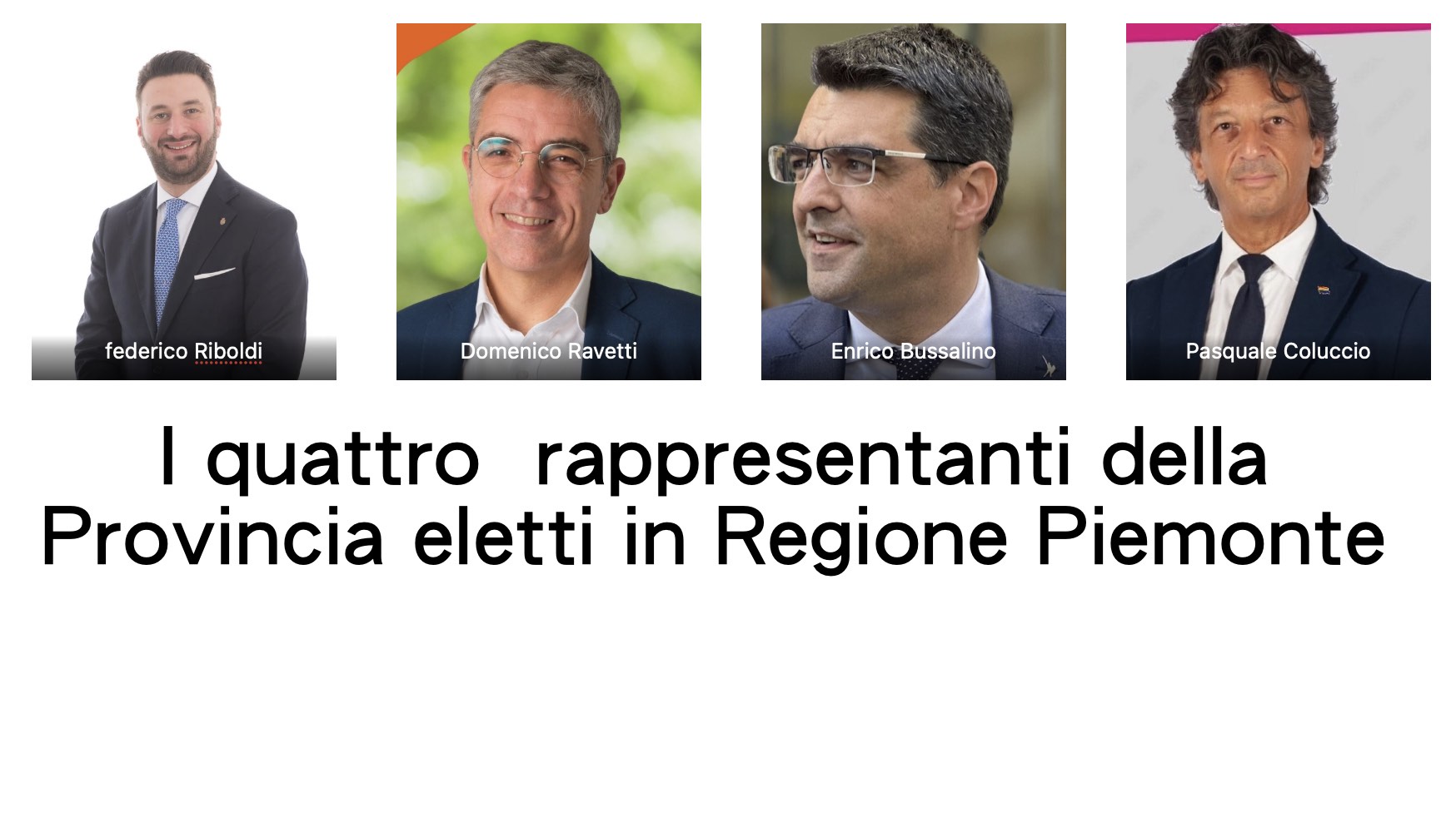 Regionali: a Torino vanno Bussalino, Coluccio, Riboldi e Ravetti
