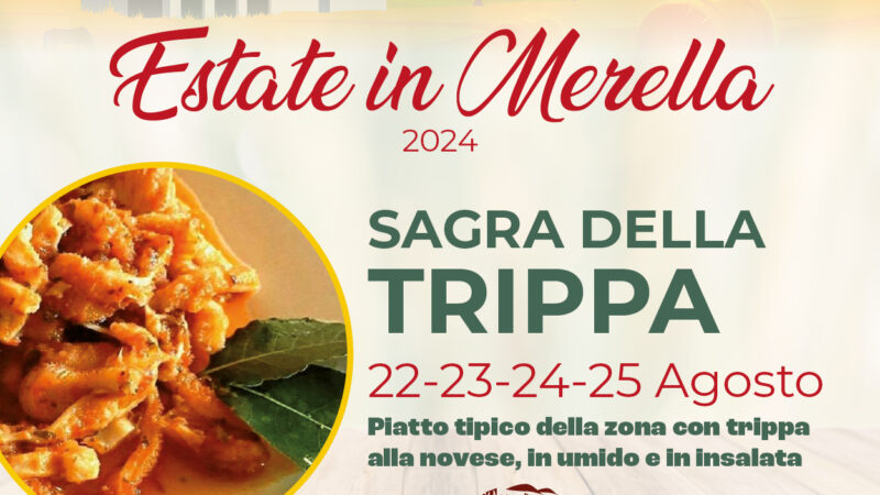 Dal 22 al 25 agosto Sagra della Trippa alla Merella di Novi